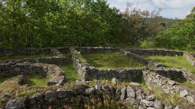The Castro de Romariz is a fortified settlement dating from the 5th century BC, with occupancy levels up to the first century AD. Romariz - Santa Maria da Feira, Portugal.