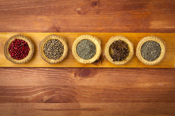 Tartlets with spices