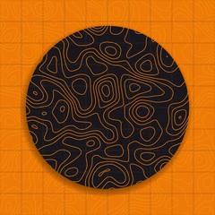 vector topography map