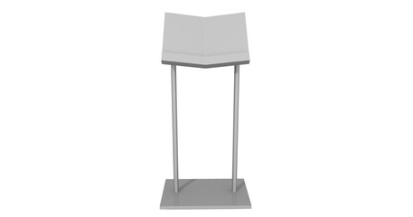 Outdoor Lockable Menu Stand . 3d illustration 