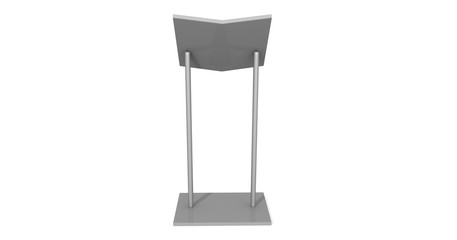 Outdoor Lockable Menu Stand . 3d illustration 