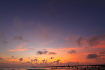 Beautiful sky at  twilight time for background