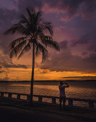 Atardecer en la punta, Cienfuegos