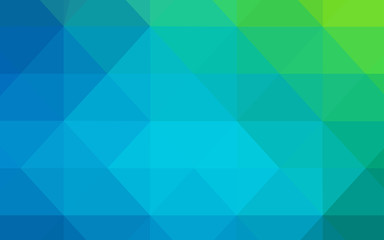 Light Blue, Green vector polygonal pattern.