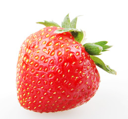 Strawberry on White Background