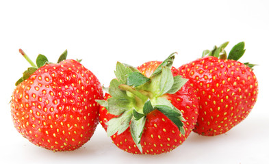 Strawberry on White Background