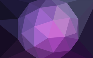 Fototapeta premium Dark Purple, Pink vector abstract polygonal background.