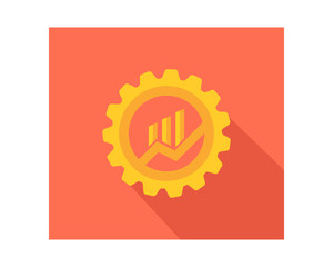 diagram gear business company office corporate image vector icon logo
