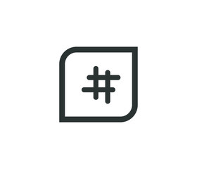 Social Hash tag icon