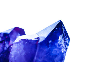Crystal stone macro mineral surface