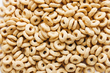Pile of crispy cracknels , food background