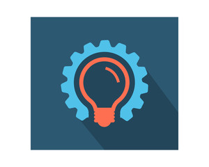 lamp gear business company office corporate image vector icon logo