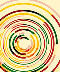 Circular lines, circles, geometric abstract background
