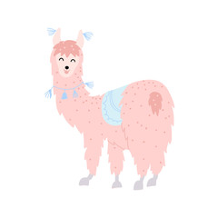 Vector illustration of  llama