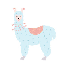 Vector illustration of  llama
