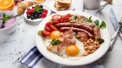 Traditional full english breakfast