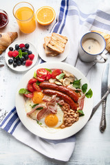 Traditional full english breakfast