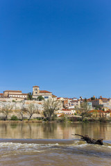 Fototapeta na wymiar Duero river and colorful Zamora, Spain