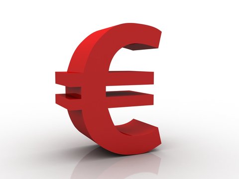
3D rendering euro symbol