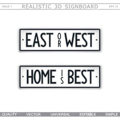 Obraz premium East or West Home is Best