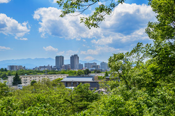 Fototapeta premium 浅間山公園からの眺望（関東の富士見百景）