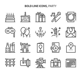 Party, event icons