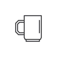 Beer mug outline icon. linear style sign for mobile concept and web design. Big cup simple line vector icon. Symbol, logo illustration. Pixel perfect vector graphics