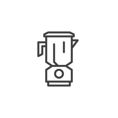 Blender outline icon. linear style sign for mobile concept and web design. Mixer simple line vector icon. Symbol, logo illustration. Pixel perfect vector graphics