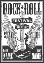 Rock and roll poster
