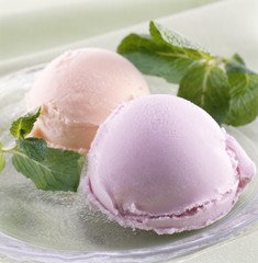 シャーベット　sherbet 　ぶどうとオレンジ