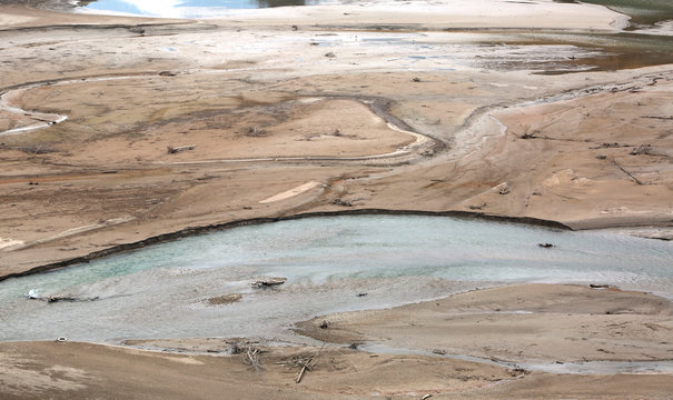 swamp with water and quicksand