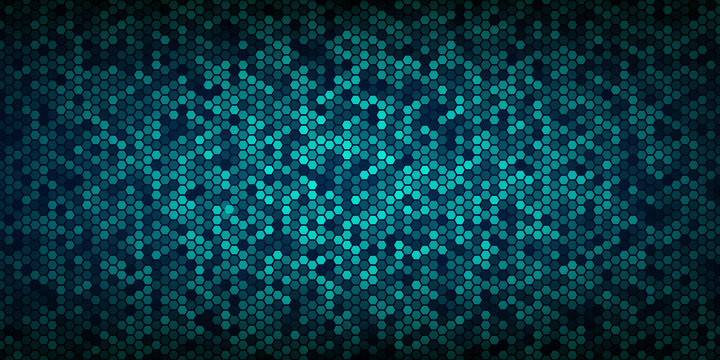 Abstract blue hexagons pattern and texture background for design.vector illustration eps 10