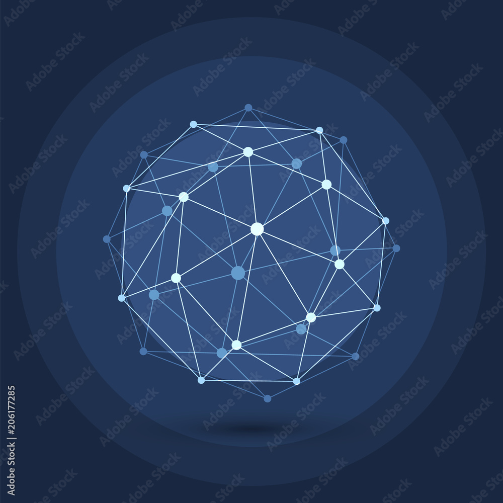 Poster cloud computing and networks concept - abstract global digital connections, technology background, c