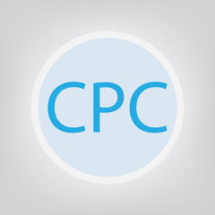 CPC (Cost Per Click) concept- vector illustration