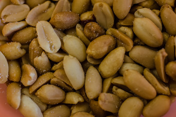 Salty peanuts background