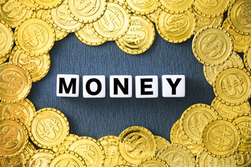 お金　Coin money image