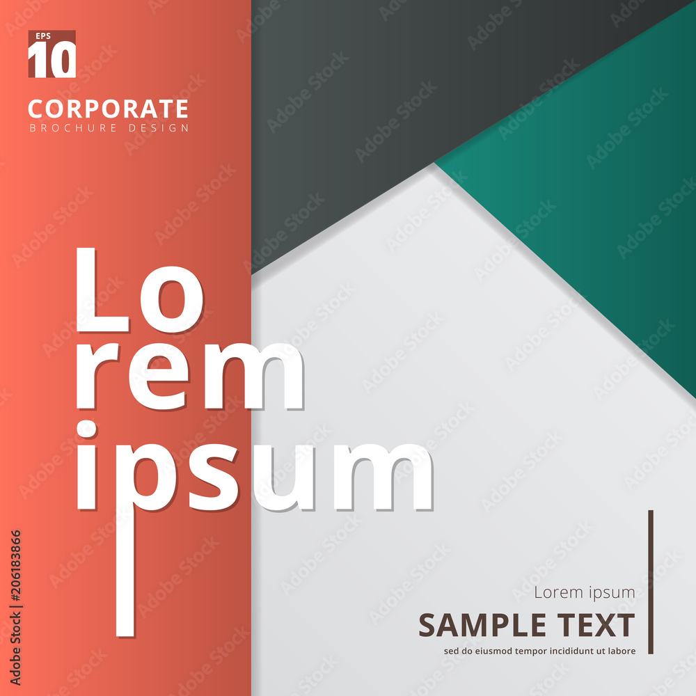 Poster abstract geometric layout minimal style background.