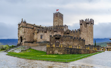 Medieval castle of Javier in Navarra. Spain