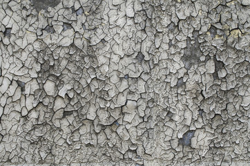 texture of old cracked paint covered with dust