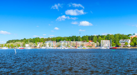 Fototapeta na wymiar Panoramic landscape of Lappeenranta