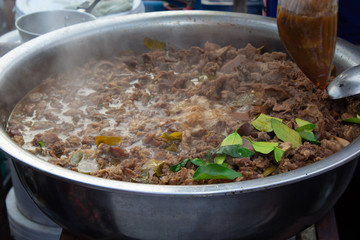Spicy Soup with spicy cow guts