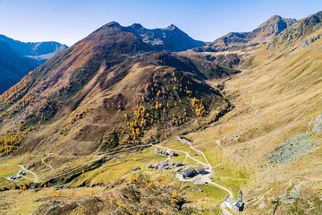 Fototapeta premium Val Grosina - Valtellina - Malghera - Santuario della Madonna della neve