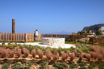 Panorama sur la mer Egée depuis les hauteurs de Kefalos (Kos-Grèce)
