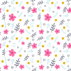 floral seamless pattern vector
