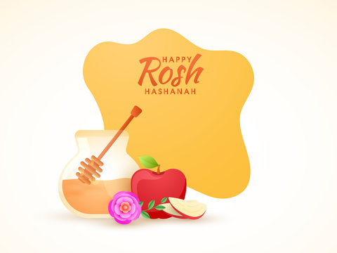 Jewish New Year, Rosh Hashanah Festival Background.