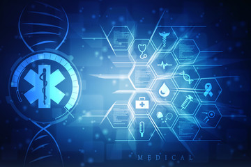 2d illustration medicine pharmacy sign snake