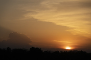 Fototapeta na wymiar beautiful sunset