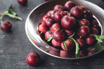 Plum Naturally organic In Asia From the forest