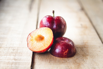 Plum Naturally organic In Asia From the forest