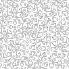 Obraz premium seamless pattern with abstract black circles - black and white pattern